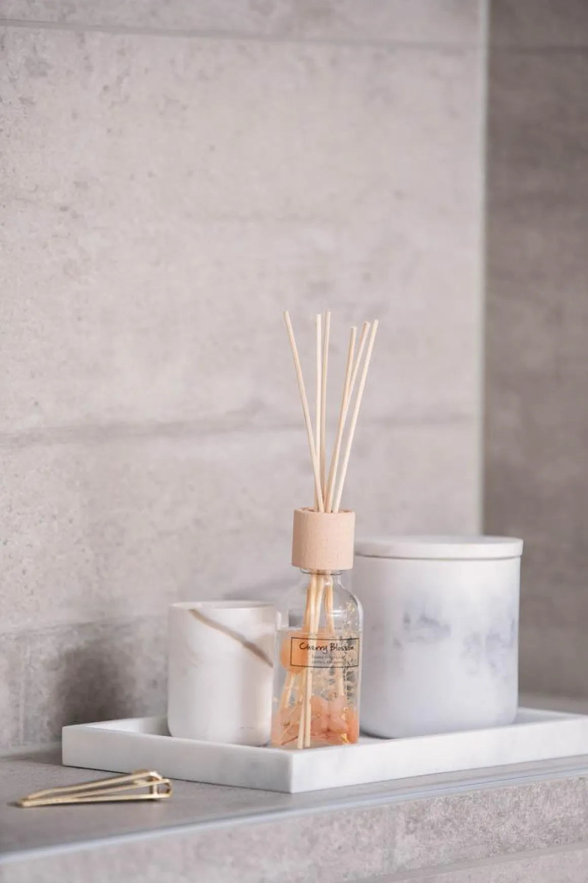 Krukke m/lokk Marmor