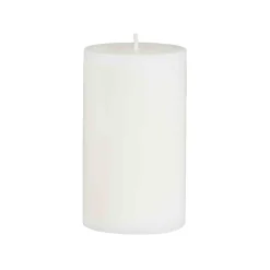 Kubbelys 100% stearin 10cm hvit