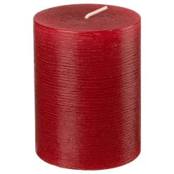 Kubbelys rustikk 9 cm julerød