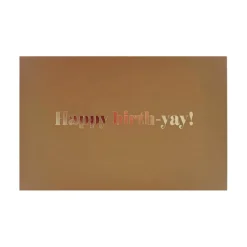 Liggende kort Happy birth-yay!