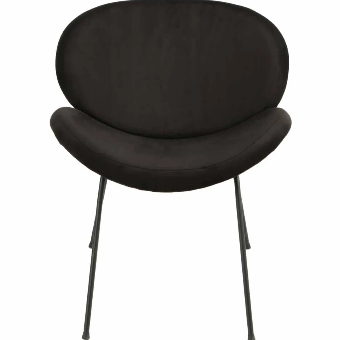 Loungestol Konrad Velur, sort