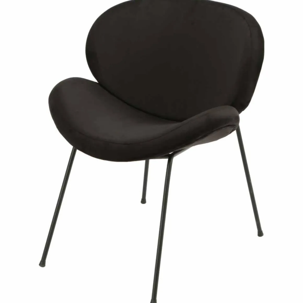 Loungestol Konrad Velur, sort