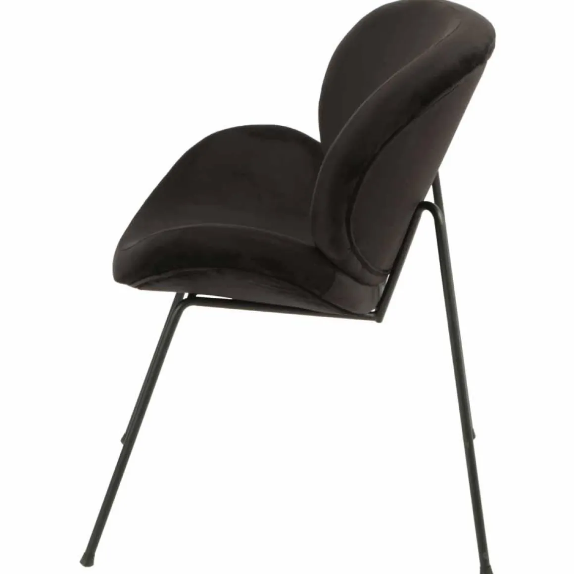 Loungestol Konrad Velur, sort