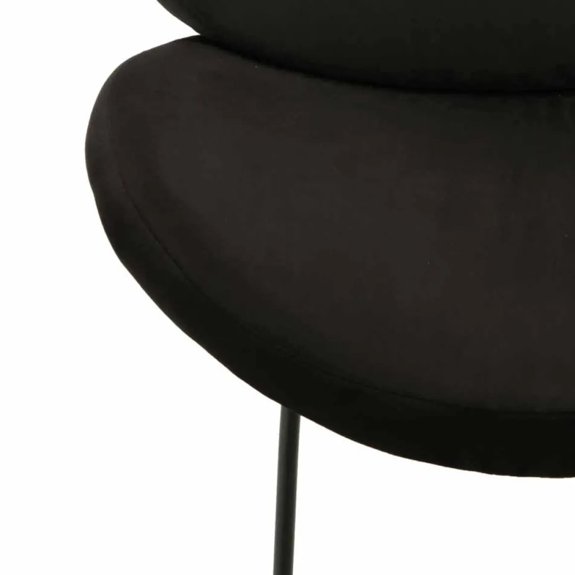 Loungestol Konrad Velur, sort