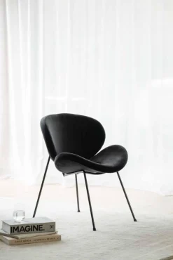 Loungestol Konrad Velur, sort