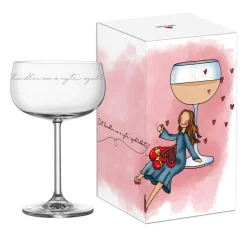 Lykketegning - Det handler om å nyte øyeblikket, Champagneglass