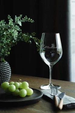 Lykketegning - Fyll livet med det som godt er, Rødvinsglass 62 cl