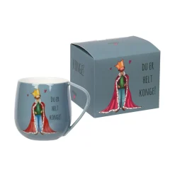 Lykketegning - Konge Krus 40 cl grå