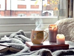 Lykketegning - Livet Krus 40 cl brun