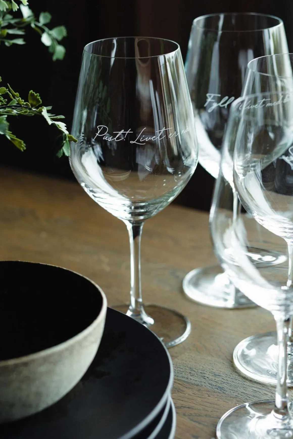 Lykketegning - Pust Livet er nå, Rødvinsglass 62 cl