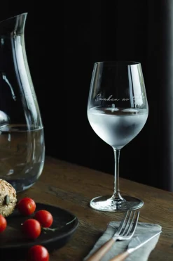 Lykketegning - Smaken av lykke, Rødvinsglass 625 ml