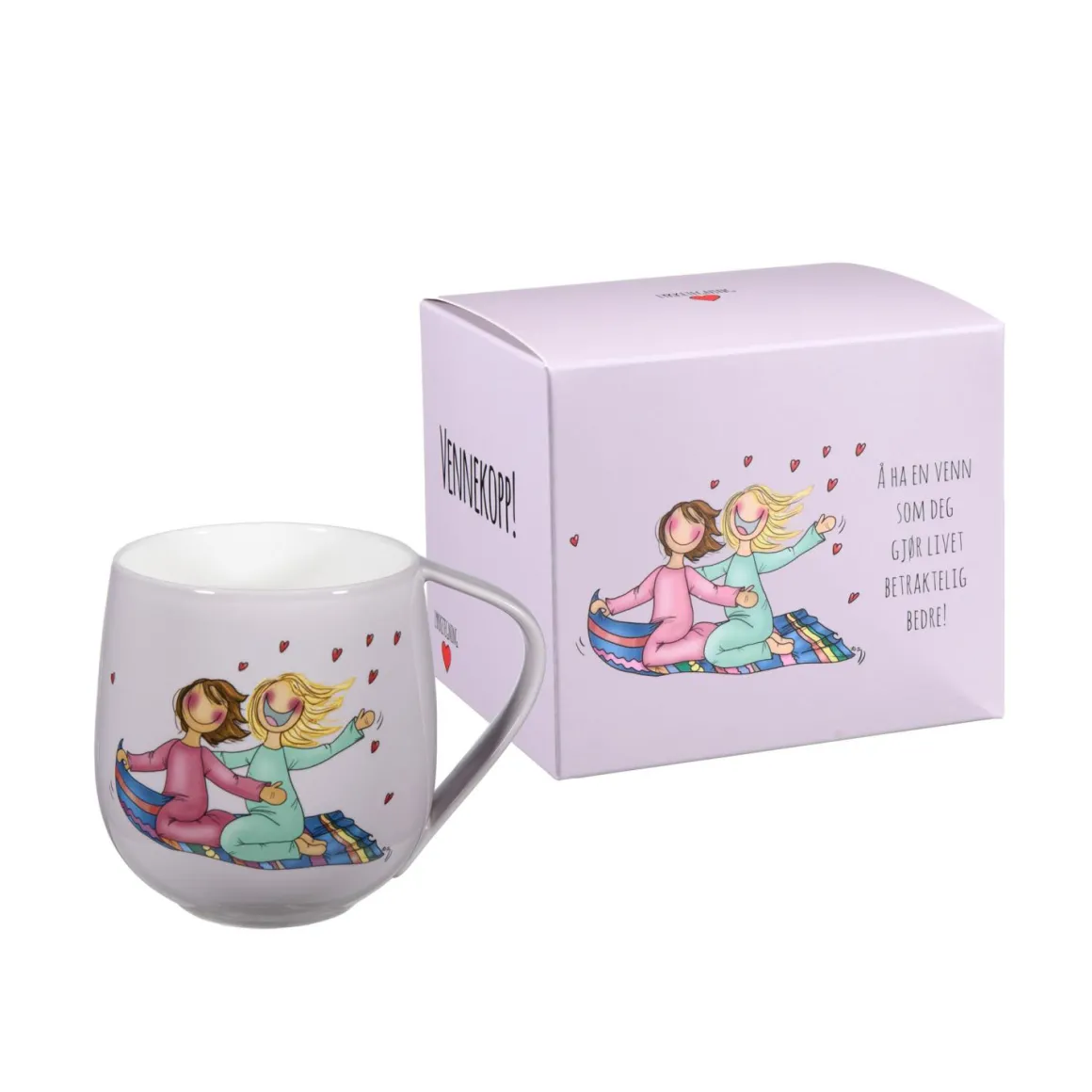 Lykketegning - Vennekrus lilla