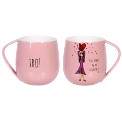 Lykkketegning - Tro Krus 40 cl rosa