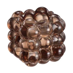 Lysestake kombi Bubbles 6,5cm brun