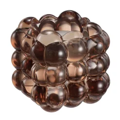 Lysestake kombi Bubbles 6,5cm brun