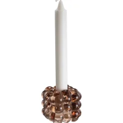 Lysestake kombi Bubbles 6,5cm brun