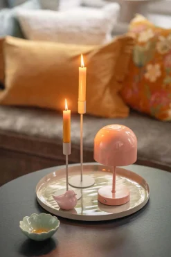 Lysestake Melina 28,5cm beige