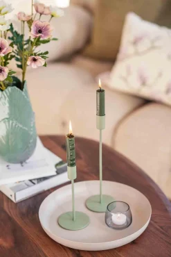 Lysestake Melina 28,5cm grønn