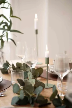 Lysestake Melina 18cm grønn