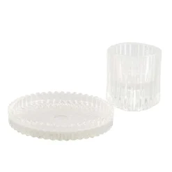 Lysholder rille 9 cm klar