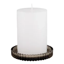 Lysholder rille 9cm oliven