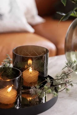 Lyslykt Billie rutet 10cm grønn