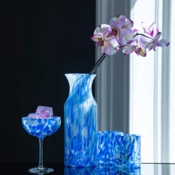 Magnor - Swirl Champagneglass, blå