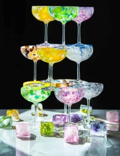 Magnor - Swirl Champagneglass, hvit