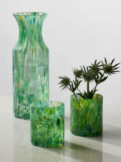 Magnor - Swirl drikkeglass/lykt grønn