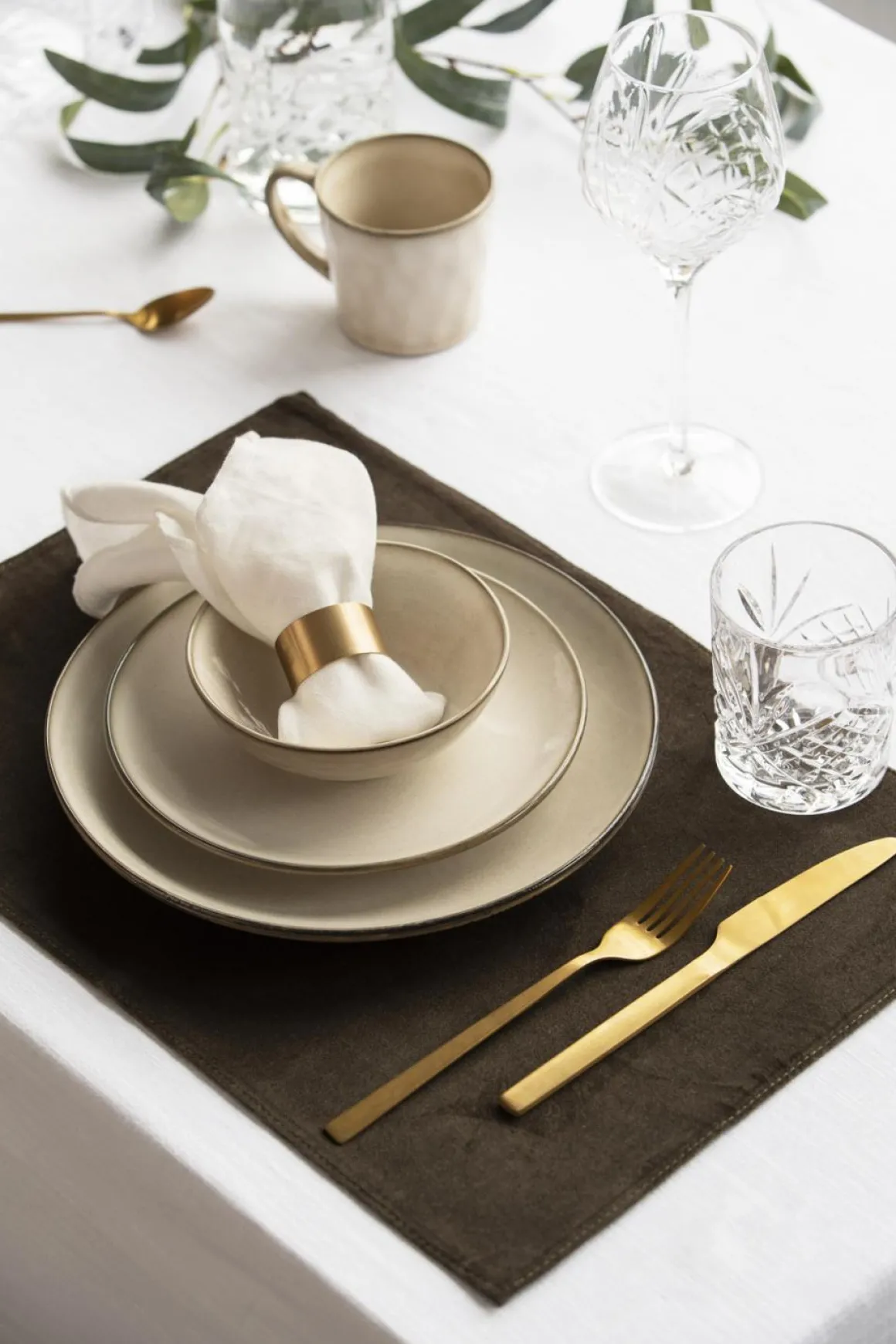 Middagstallerken Iben 26cm beige