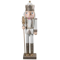 Nøtteknekker 38 cm hvit