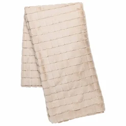 Pledd Faux fur ruter 130x170cm