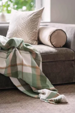 Pledd Tartan 130x170 cm grønn