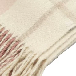 Pledd Tartan 130x170 cm rosa