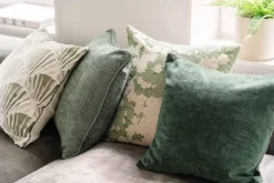 Putetrekk Chenille 48x48 cm grønn