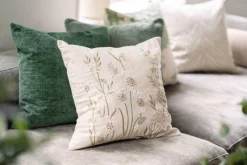 Putetrekk Chenille 48x48 cm grønn