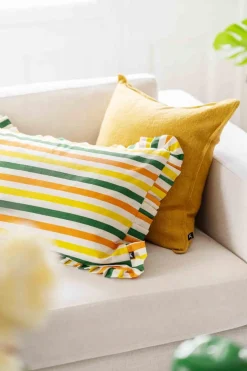 Putetrekk Daisy 48x48cm sennep