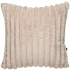 Putetrekk Faux fur striper 48x48cm