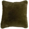 Putetrekk Faux fur 48x48cm, grønn