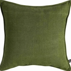 Putetrekk Herringbone 48x48cm grønn