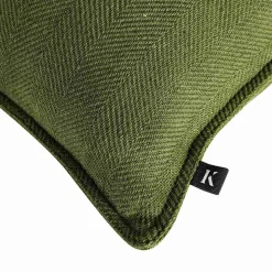 Putetrekk Herringbone 48x48cm grønn