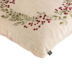 Putetrekk krans broderi 48x48 cm