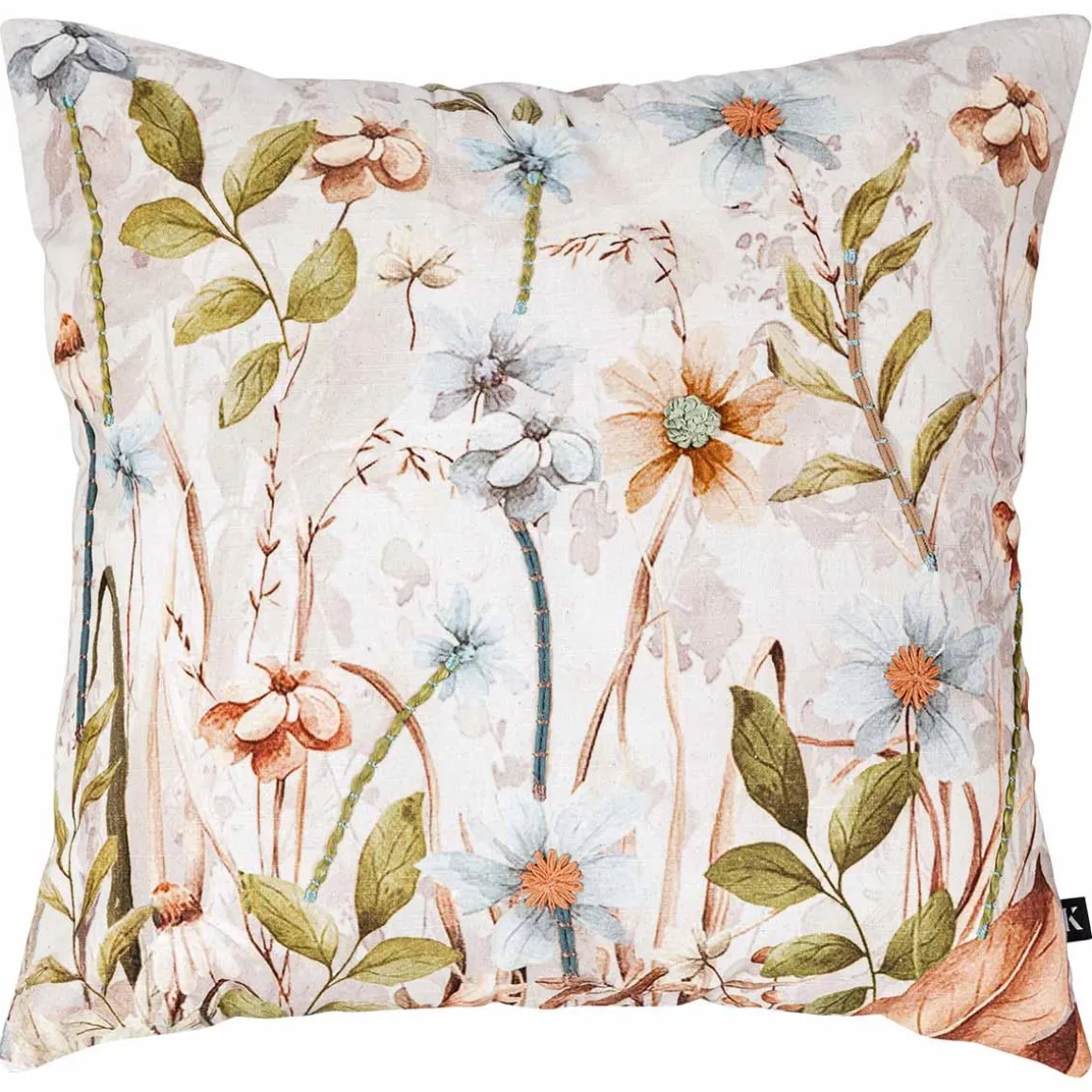 Putetrekk Meadow brodert 48x48cm