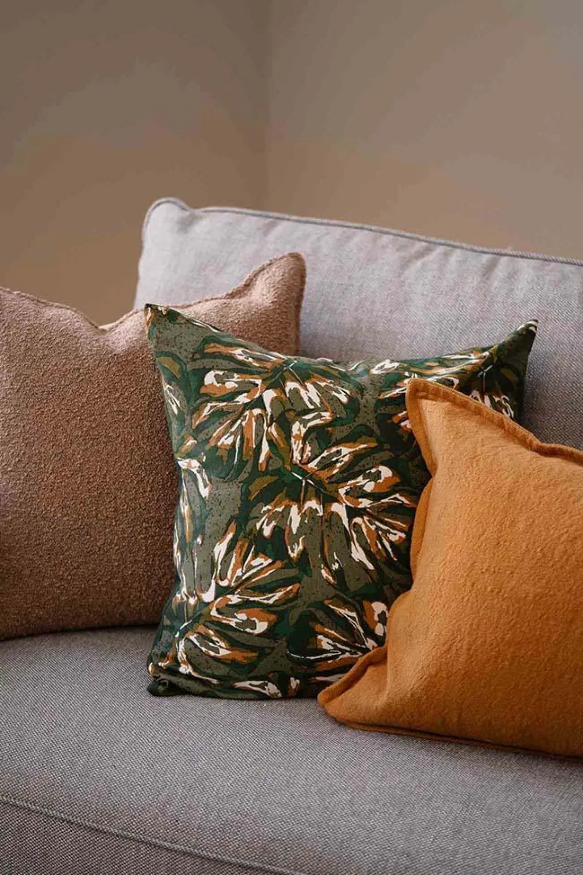 Putetrekk monstera print 48x48cm