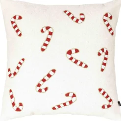 Putetrekk perler Candycane 48x48cm