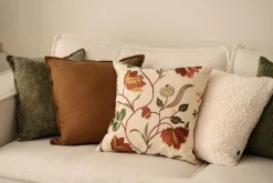 Putetrekk Poppy broderi 48x48cm