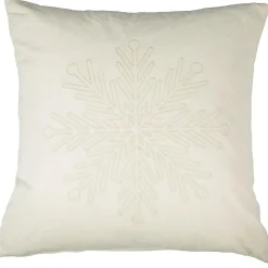 Putetrekk snøfnugg offwhite