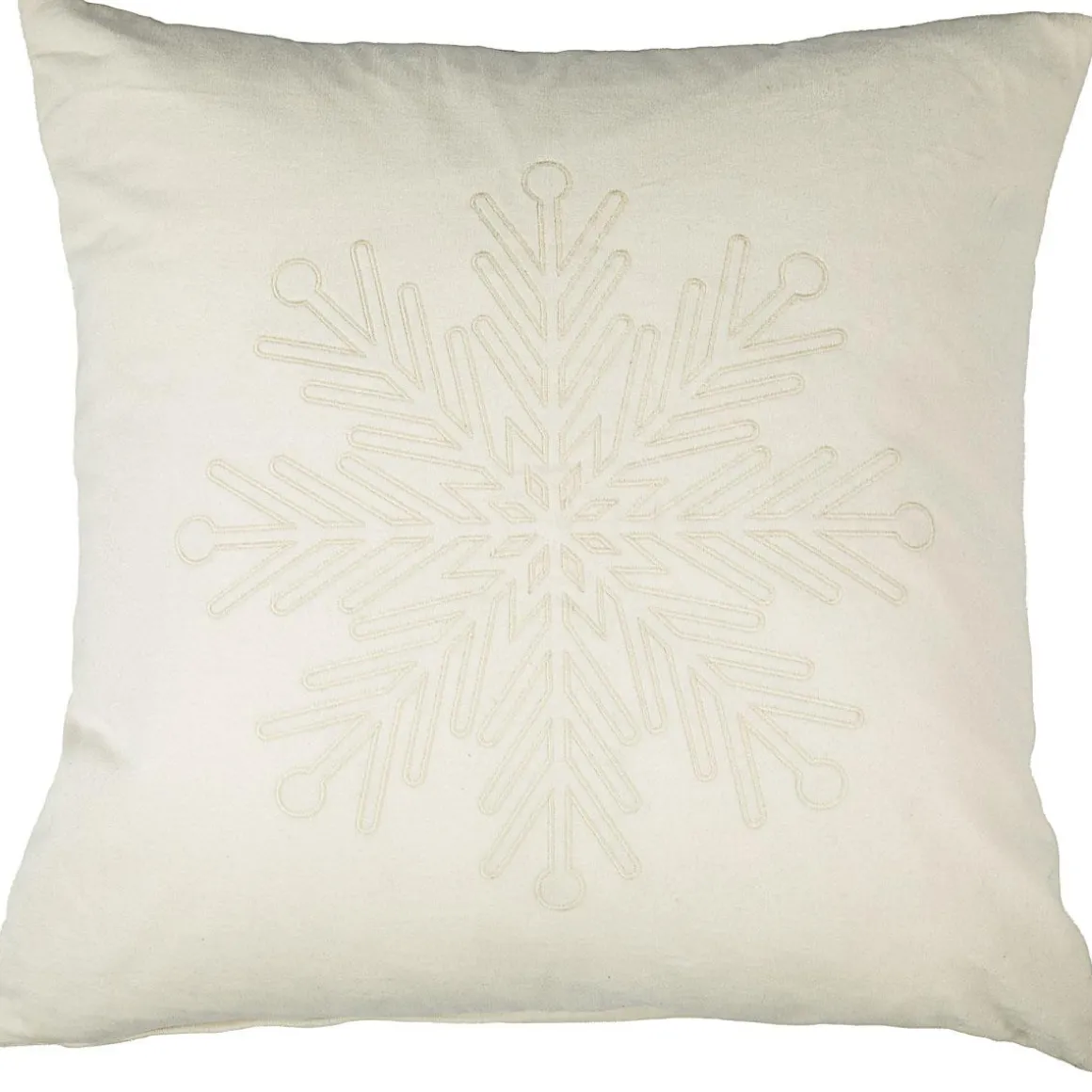 Putetrekk snøfnugg offwhite