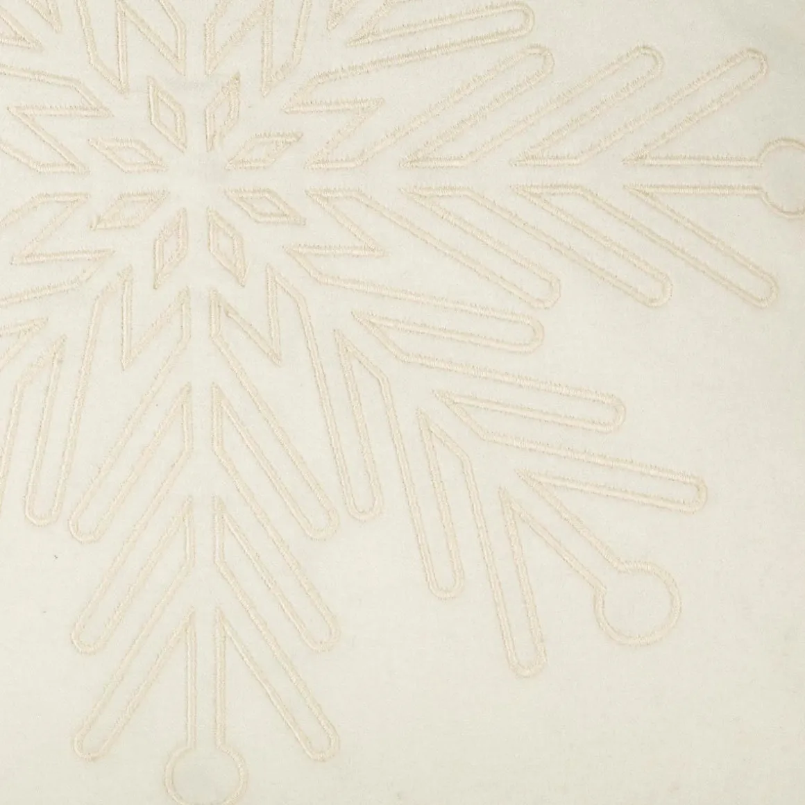 Putetrekk snøfnugg offwhite