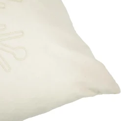 Putetrekk snøfnugg offwhite